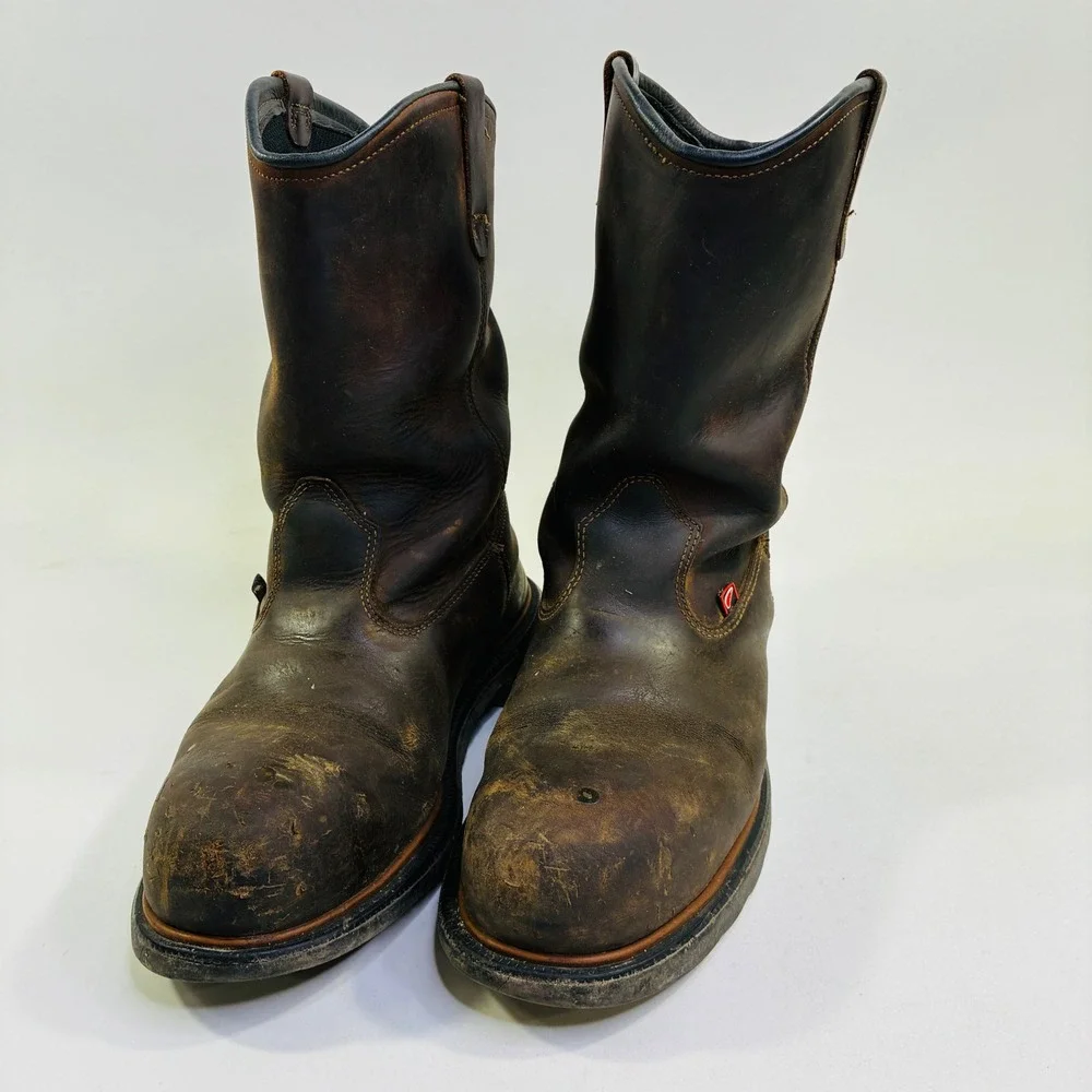 Red Wing 2272 DynaForce Mens 10 E2 Brown Leather Steel Toe Work Boots USA Made